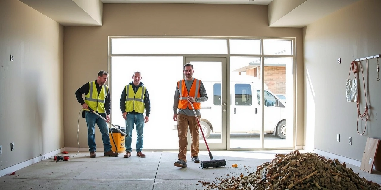 Post-construction cleanup service